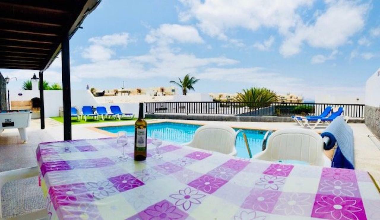 פלאיה בלנקה Villa Neptuno With Private Pool, Sea View, Sat-Tv & Free Wifi מראה חיצוני תמונה